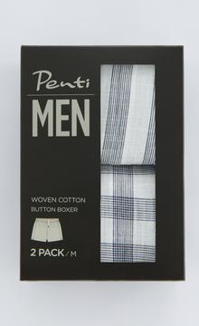 Woven Button 2in1 Mid Boxer