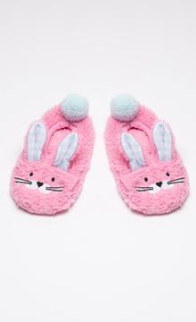 Girls Pink Rabbit Liner Socks