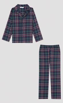 Set Pijama Green Check Fam Shirt