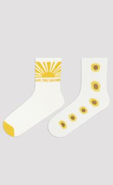 Sunset Sunflower 2in1 Socks