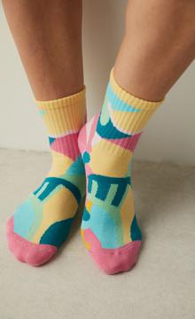 Colorful Soft Geometric Socks