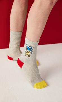 Keith Haring Melange Socks