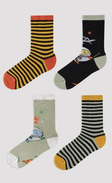 Boys Spaceborne 4in1 Socks