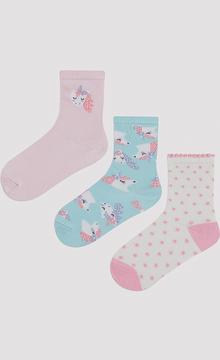 Girl Unicorn Printed 3 Pack Sock