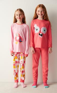 Girls Pinky Eyes LS 2 Pack Pyjama Set